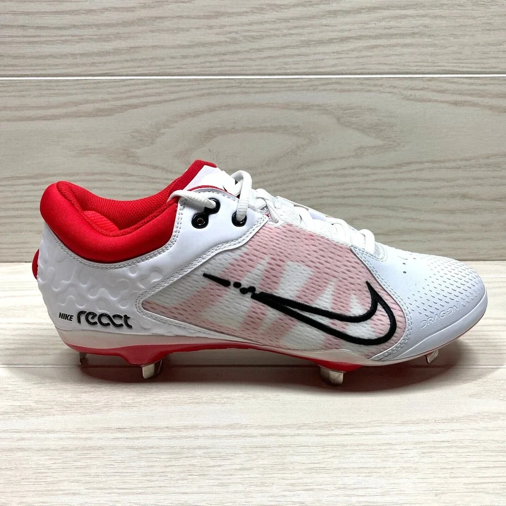 Nike Hyperdiamond 4 Elite Softball Cleat Red White Women's Size 11.5 CZ5917-105